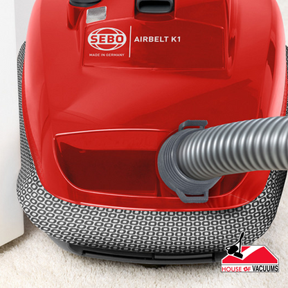 RED SEBO AIRBELT K3 Canister Vacuum Red 9687AM